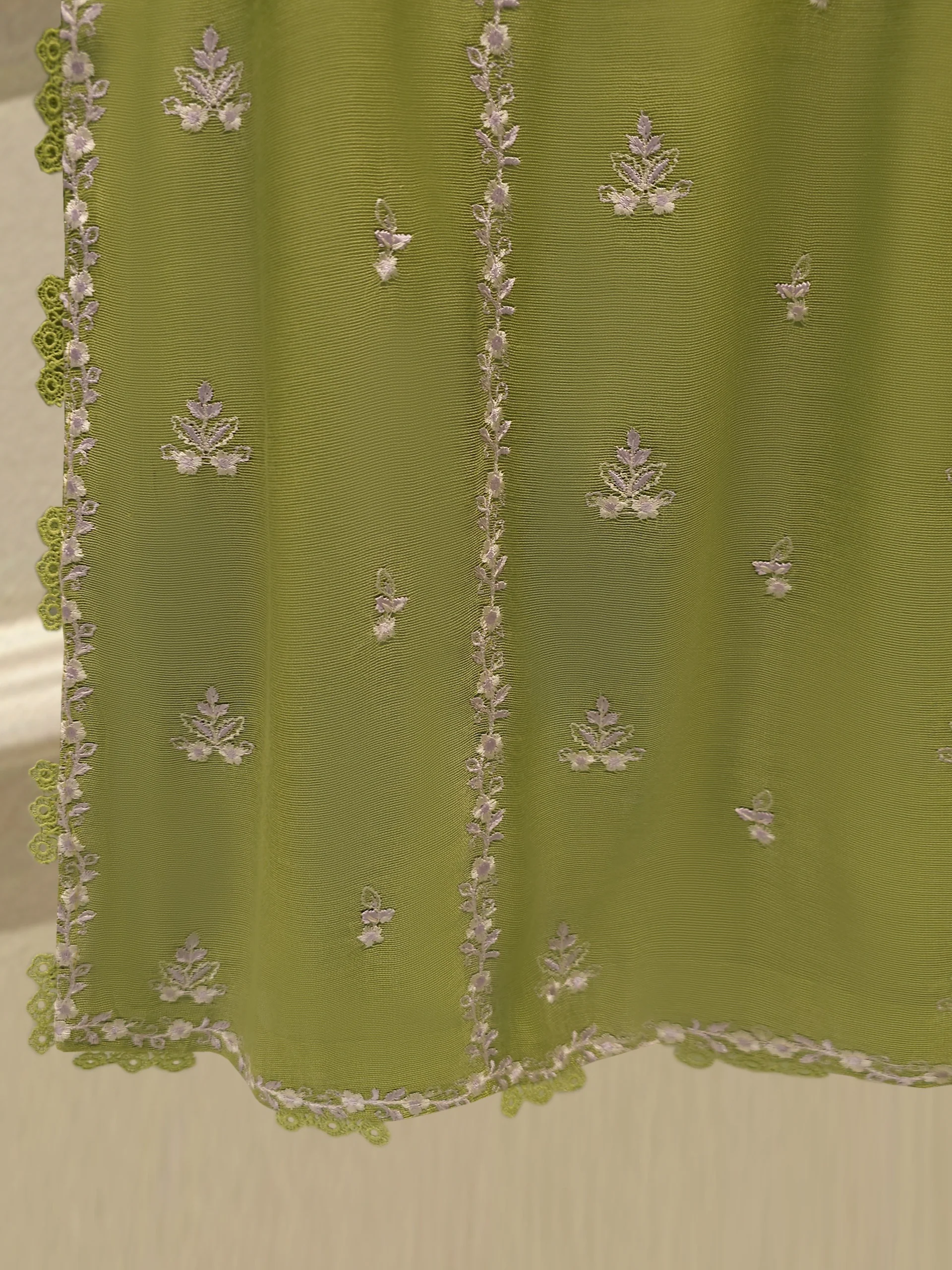 3 Piece - Pure Embroidered Cotton Net Suit S113835 - Image 4