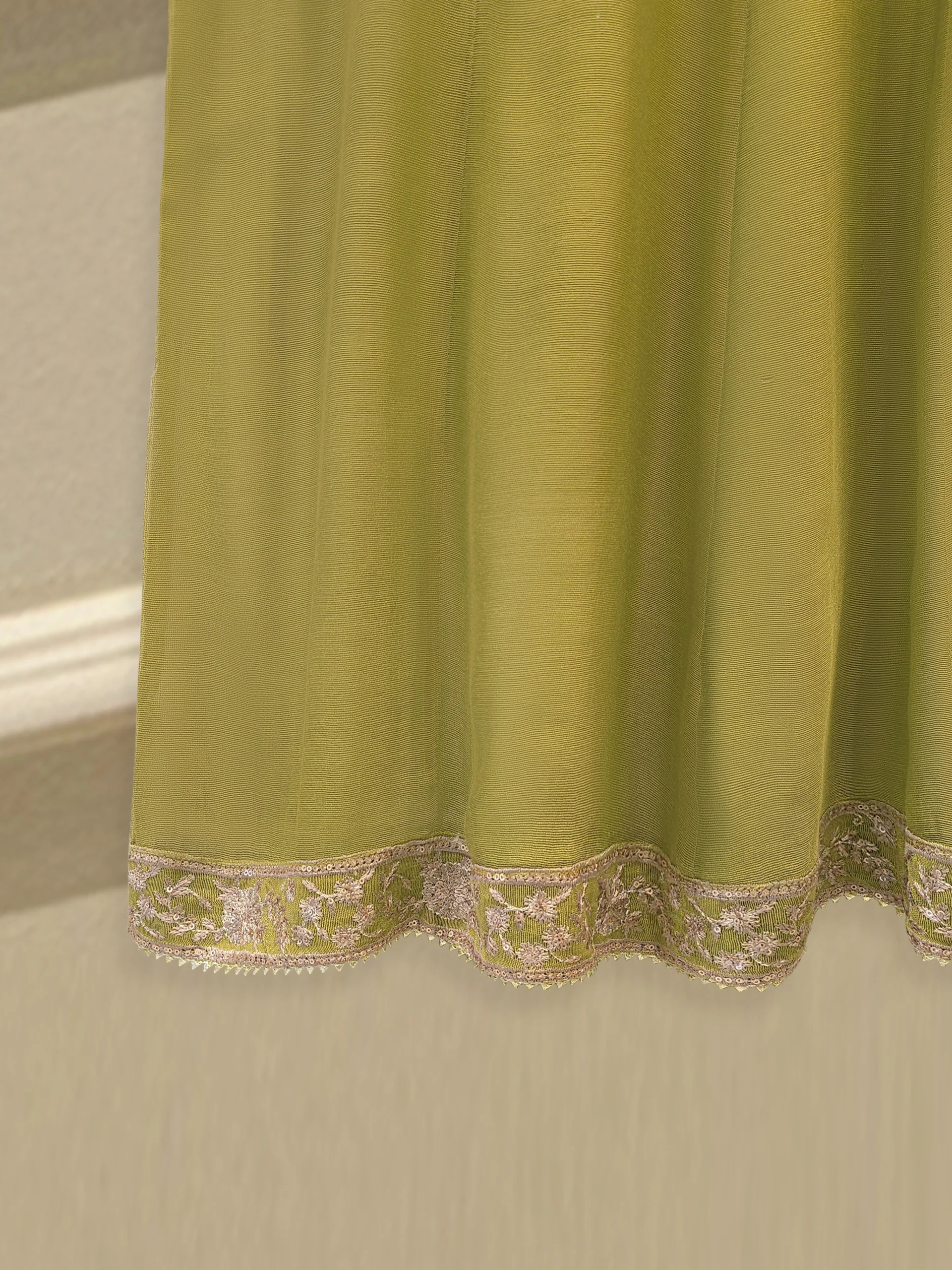 3 Piece - Pure Embroidered Cotton Net Suit S113986 - Image 4
