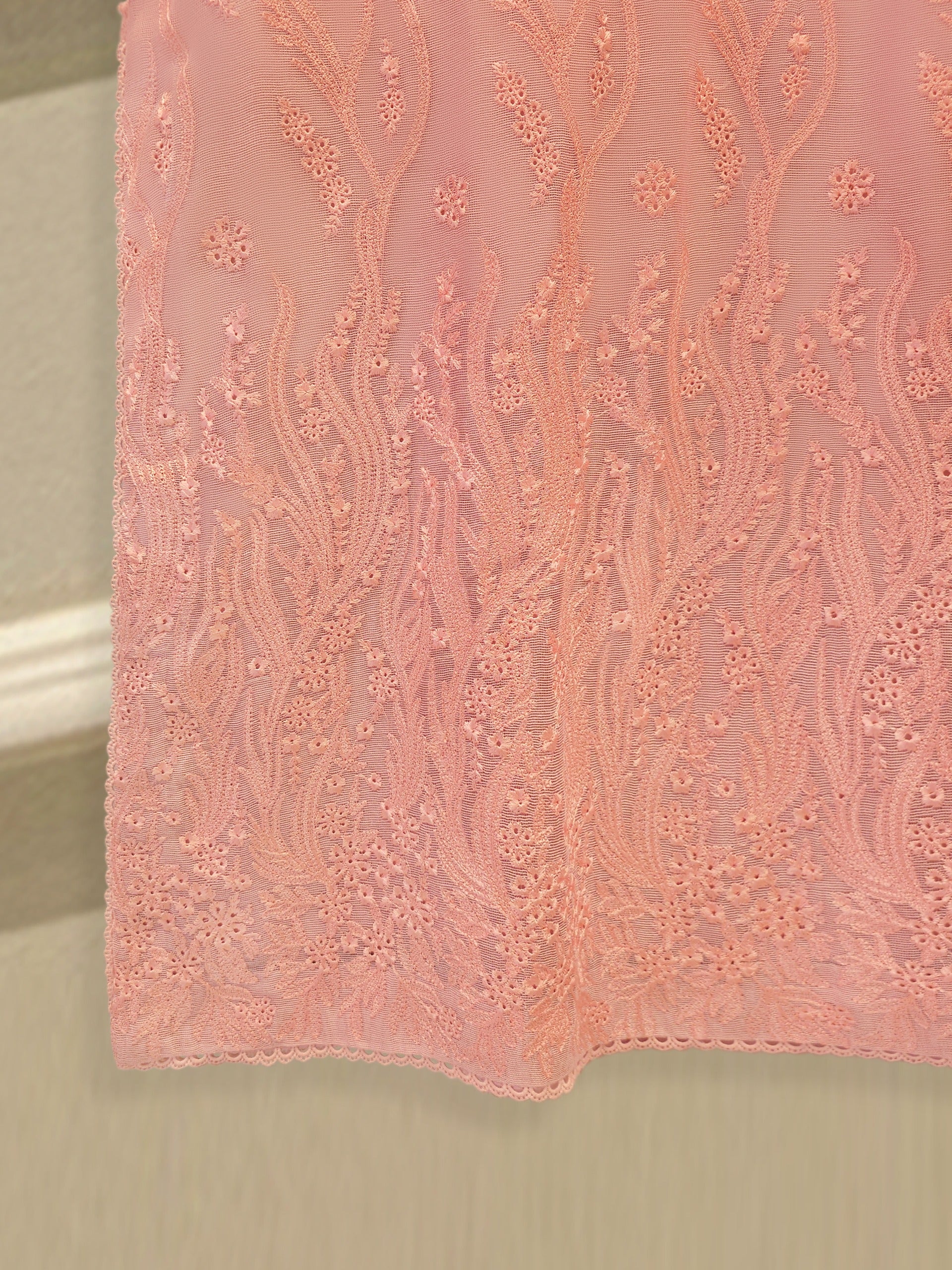 3 Piece - Pure Embroidered Cotton Net Suit S114041 - Image 4