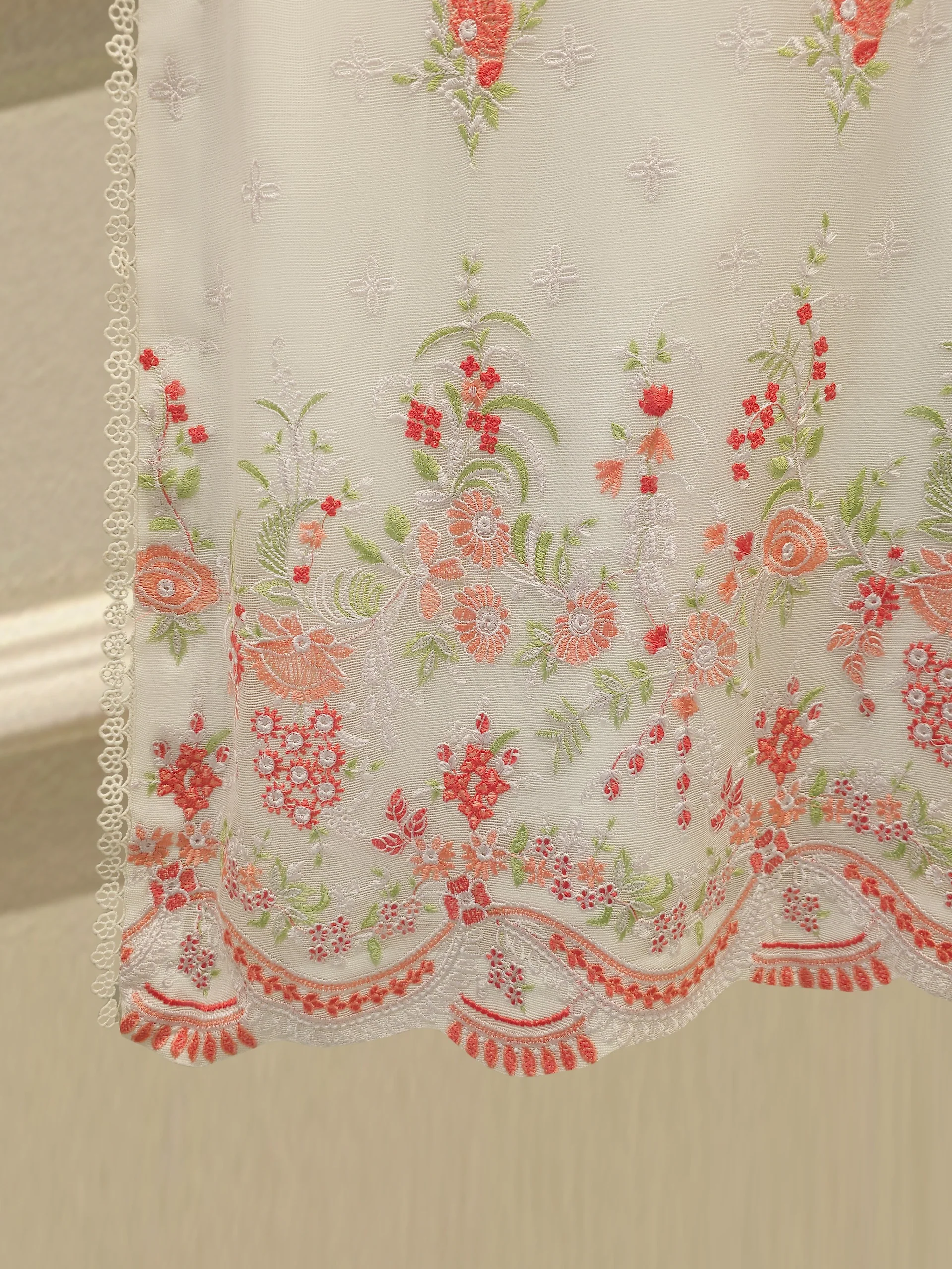 3 Piece - Pure Embroidered Cotton Net Suit S114104 - Image 3