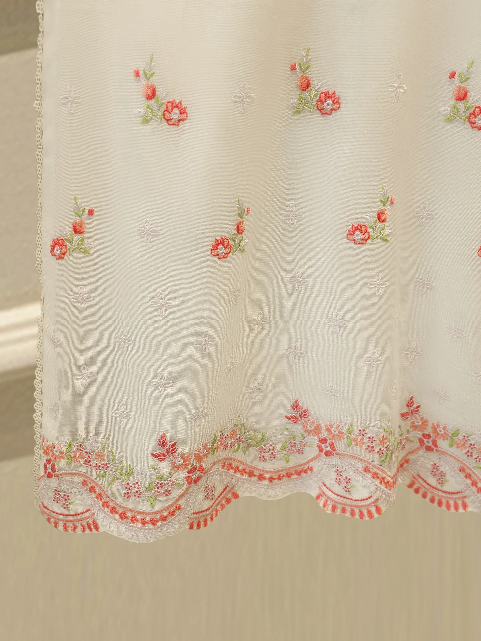 3 Piece - Pure Embroidered Cotton Net Suit S114104 - Image 6