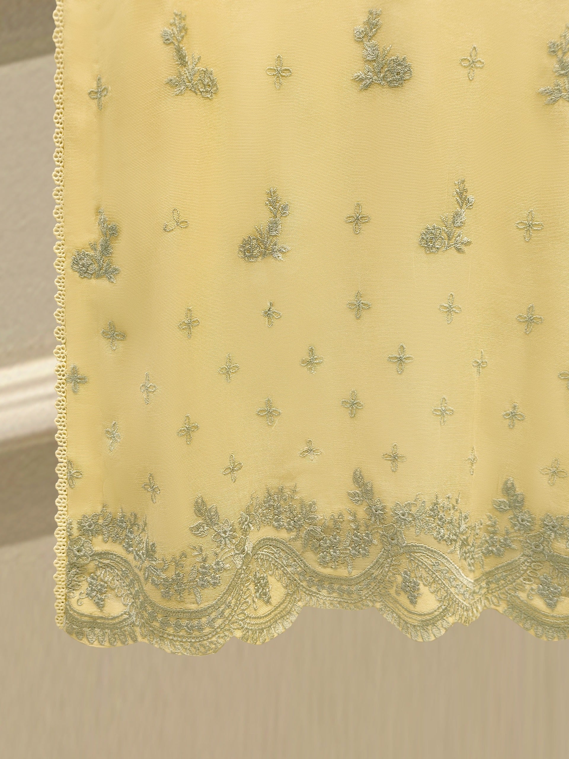 3 Piece - Pure Embroidered Cotton Net Suit S114155 - Image 6