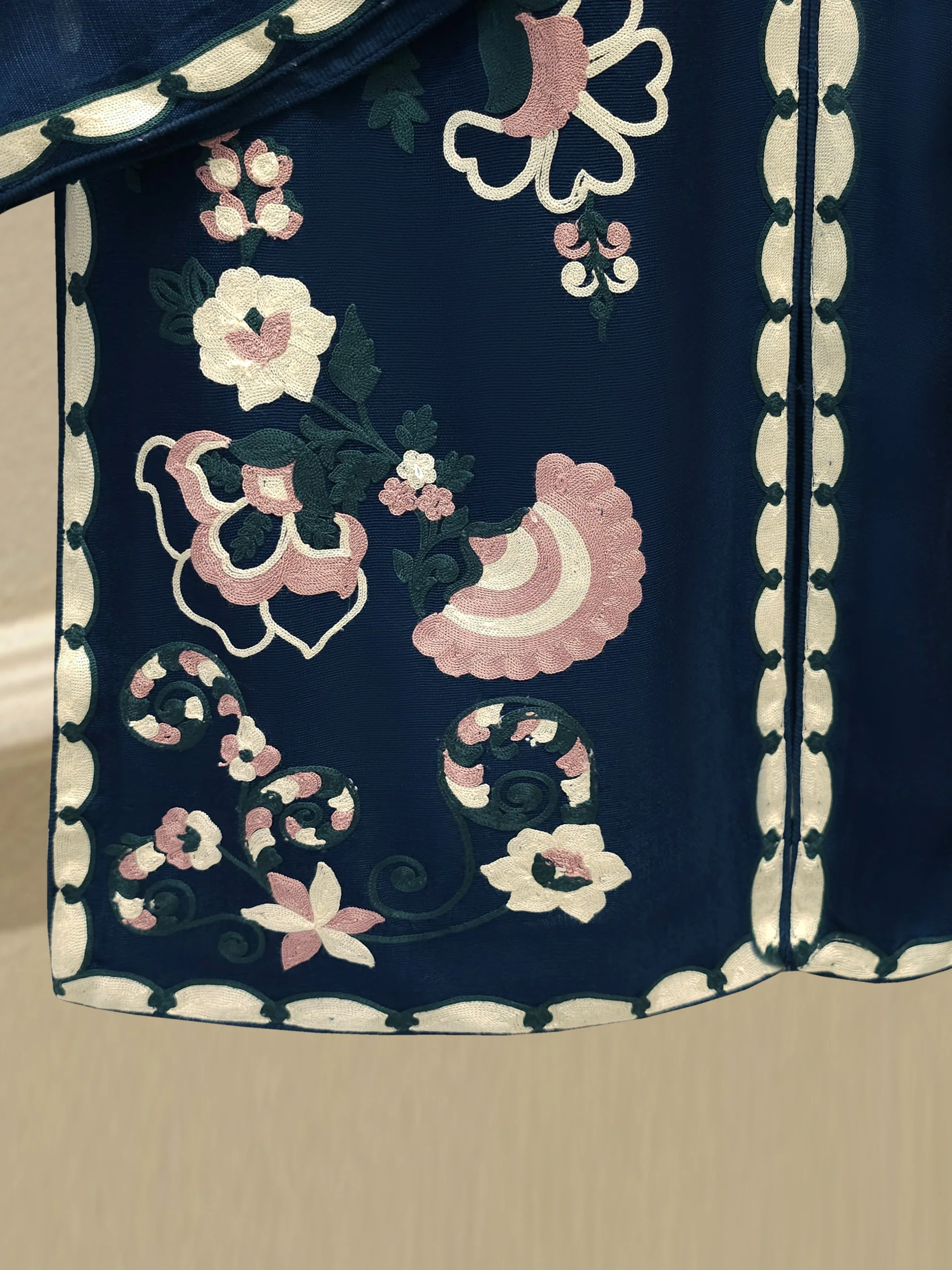 3 Piece - Pure Embroidered Cotton Net Suit S114273 - Image 4