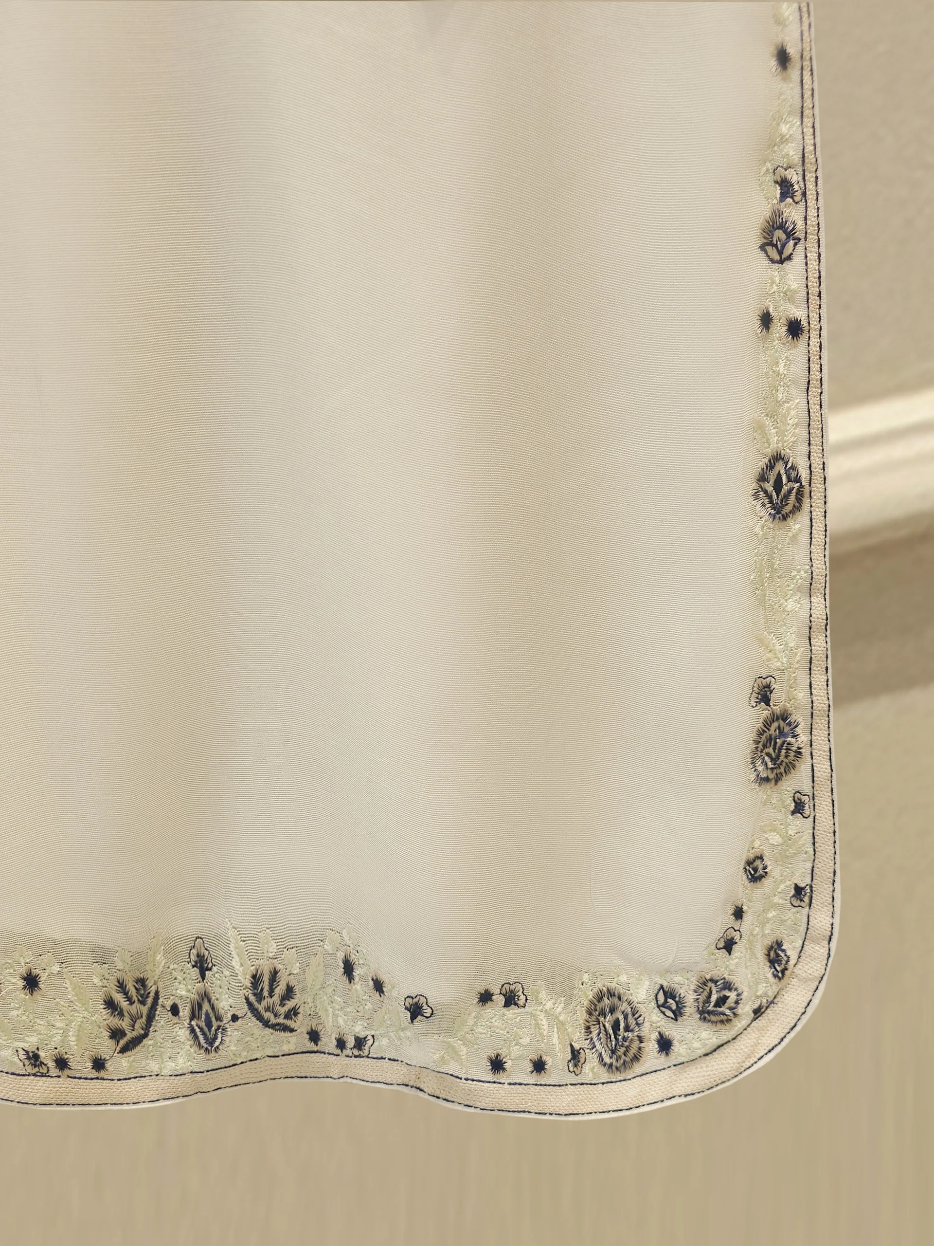 3 Piece - Pure Embroidered Cotton Net Suit S114312 - Image 5