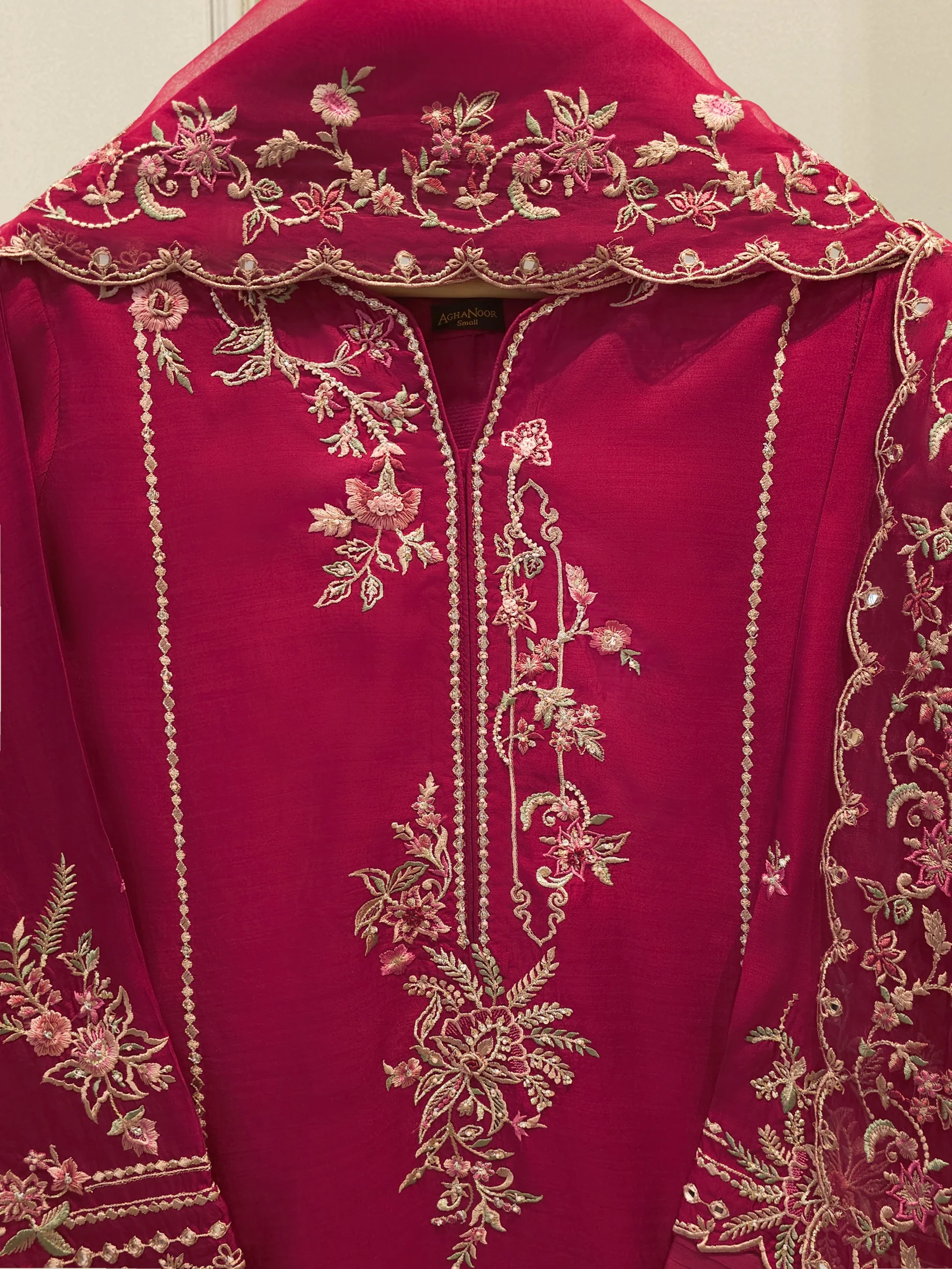 3 Piece - Pure Khaddi Silk Embroidered S114314 - Image 2