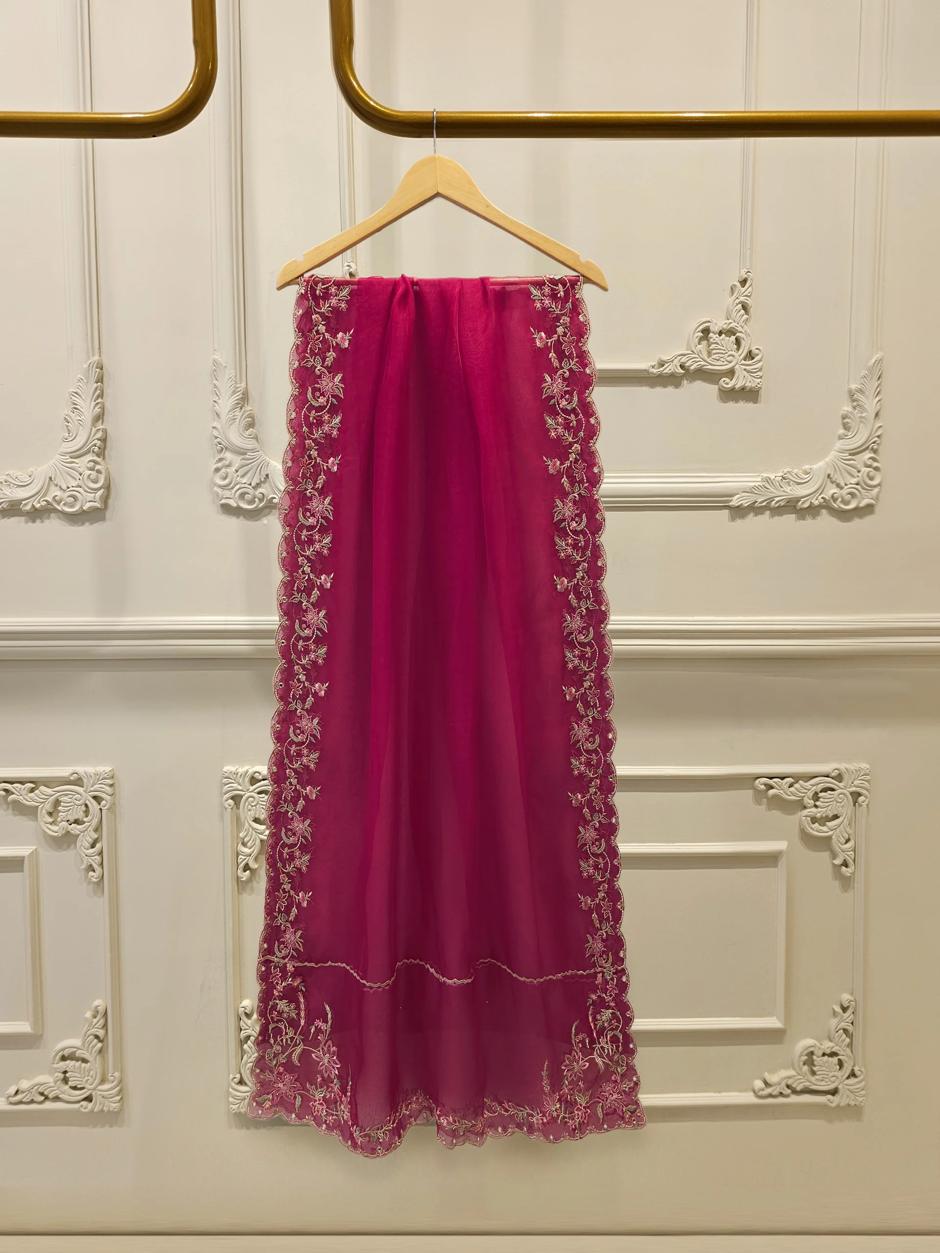 3 Piece - Pure Khaddi Silk Embroidered S114314 - Image 7