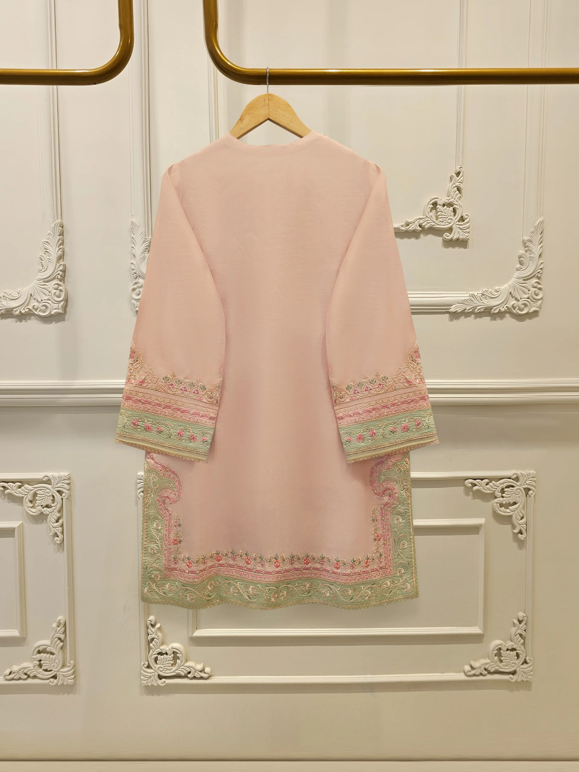 3 Piece - Pure Khaddi Silk Embroidered S114328 - Image 4