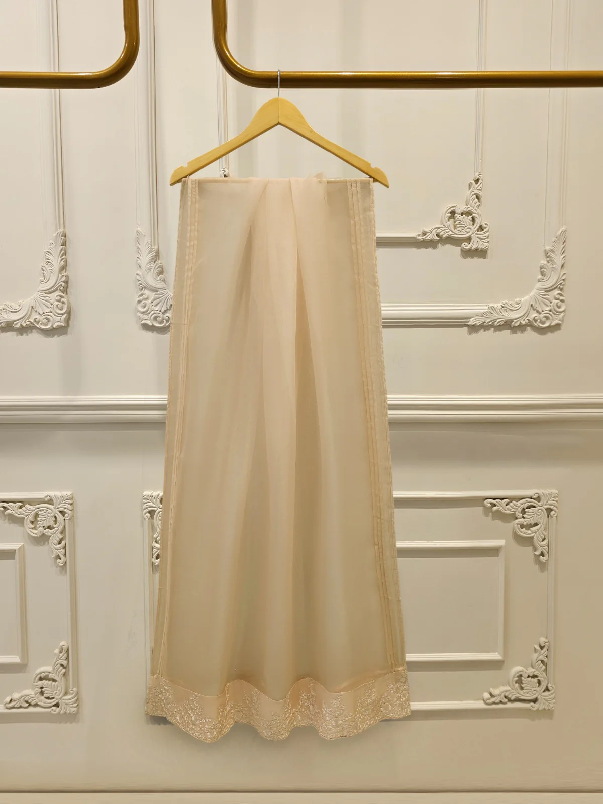 3 Piece - Pure Organza Embroidered Suit S113112 - Image 6