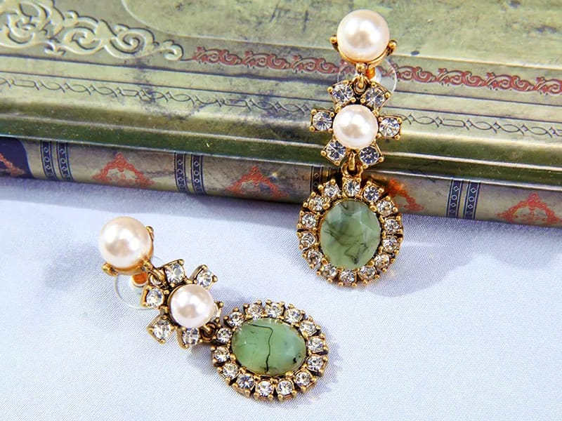 Diamante By Soeurs Green Pearl Zarconia
