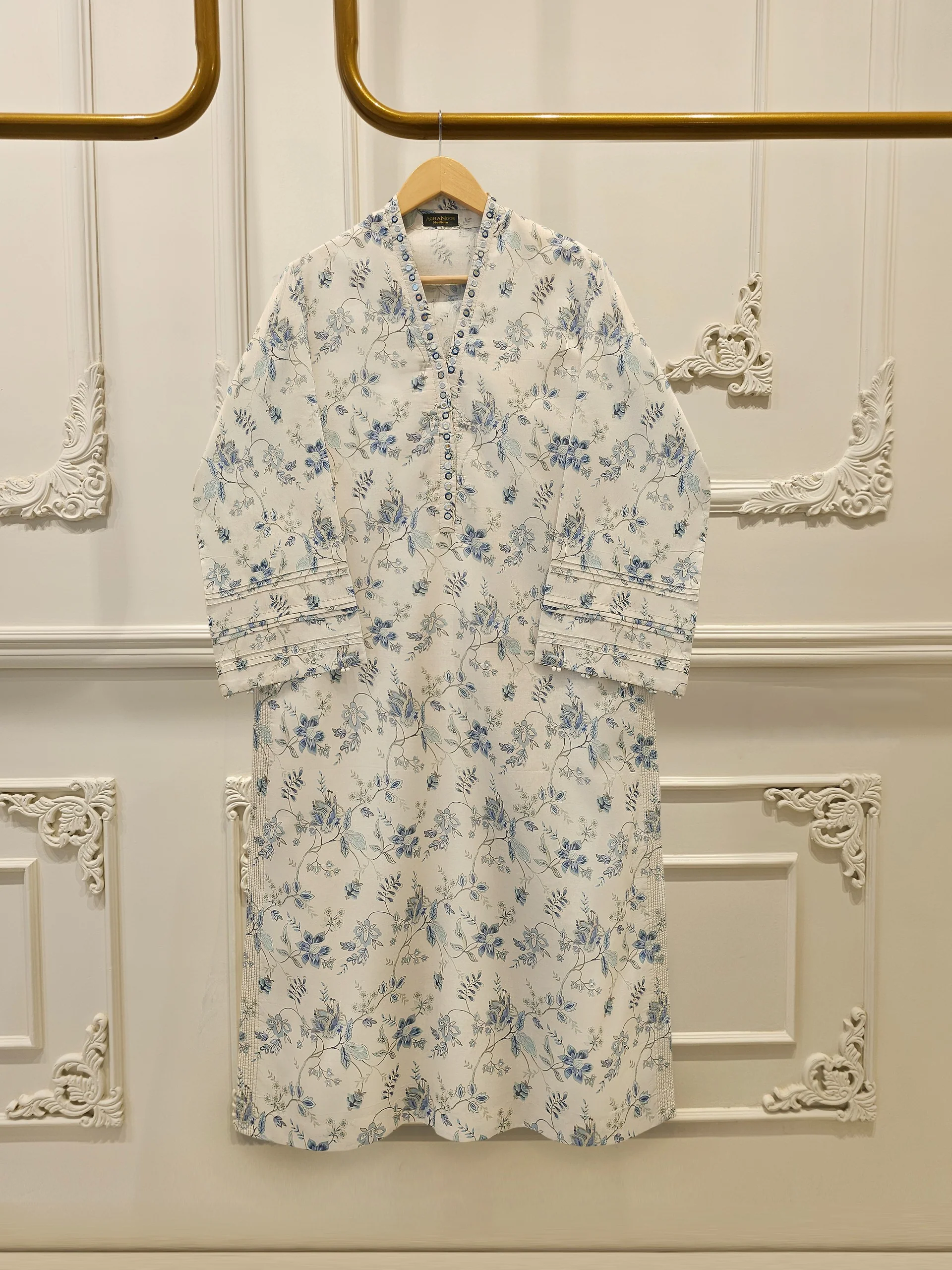Digital Printed  Cambric Shirt S114243