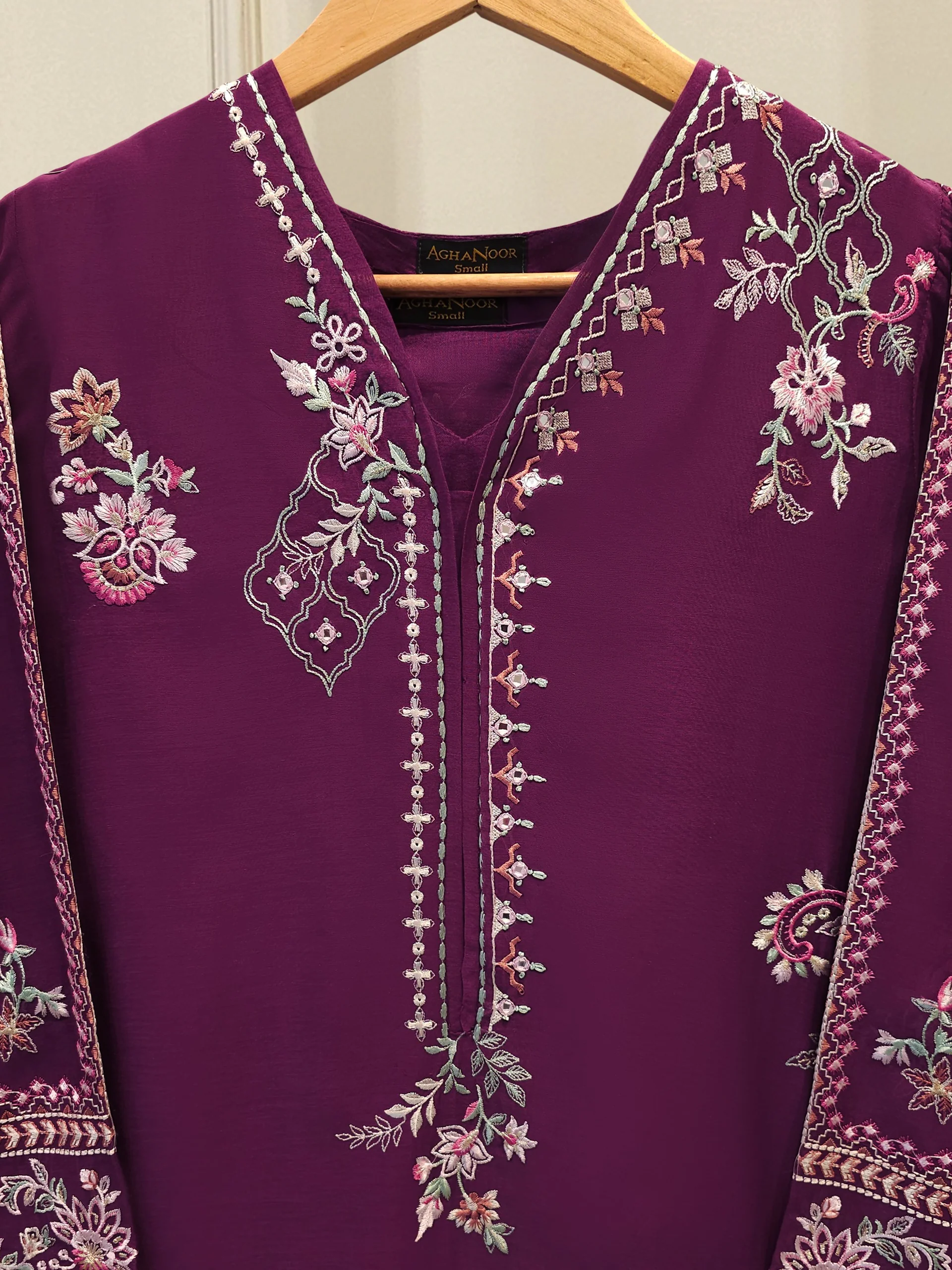 Embroidered Kora Cotton Shirt S114315 - Image 2