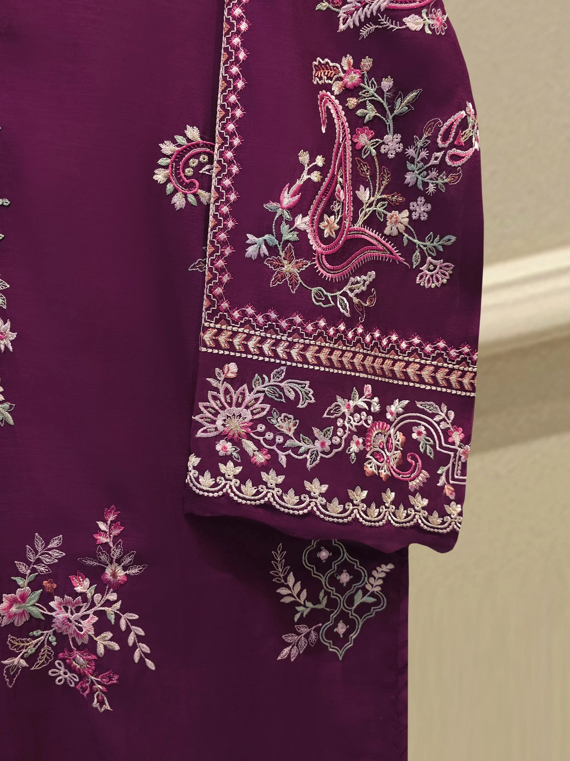Embroidered Kora Cotton Shirt S114315 - Image 3