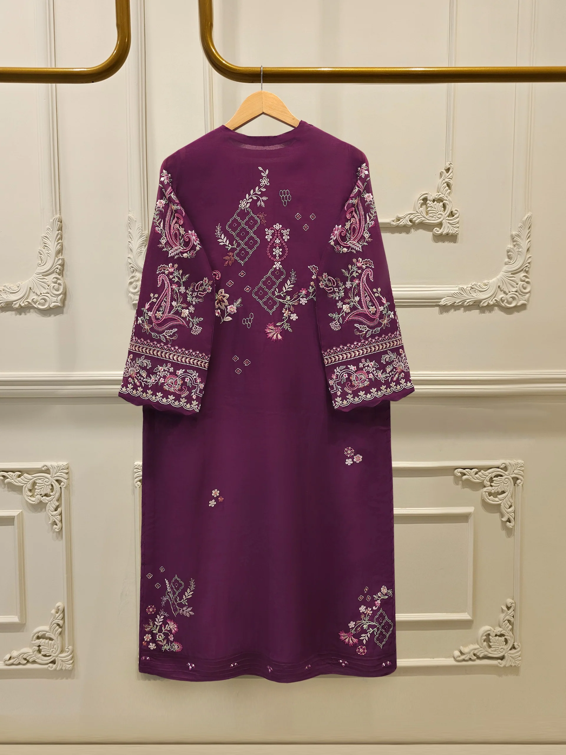 Embroidered Kora Cotton Shirt S114315 - Image 5