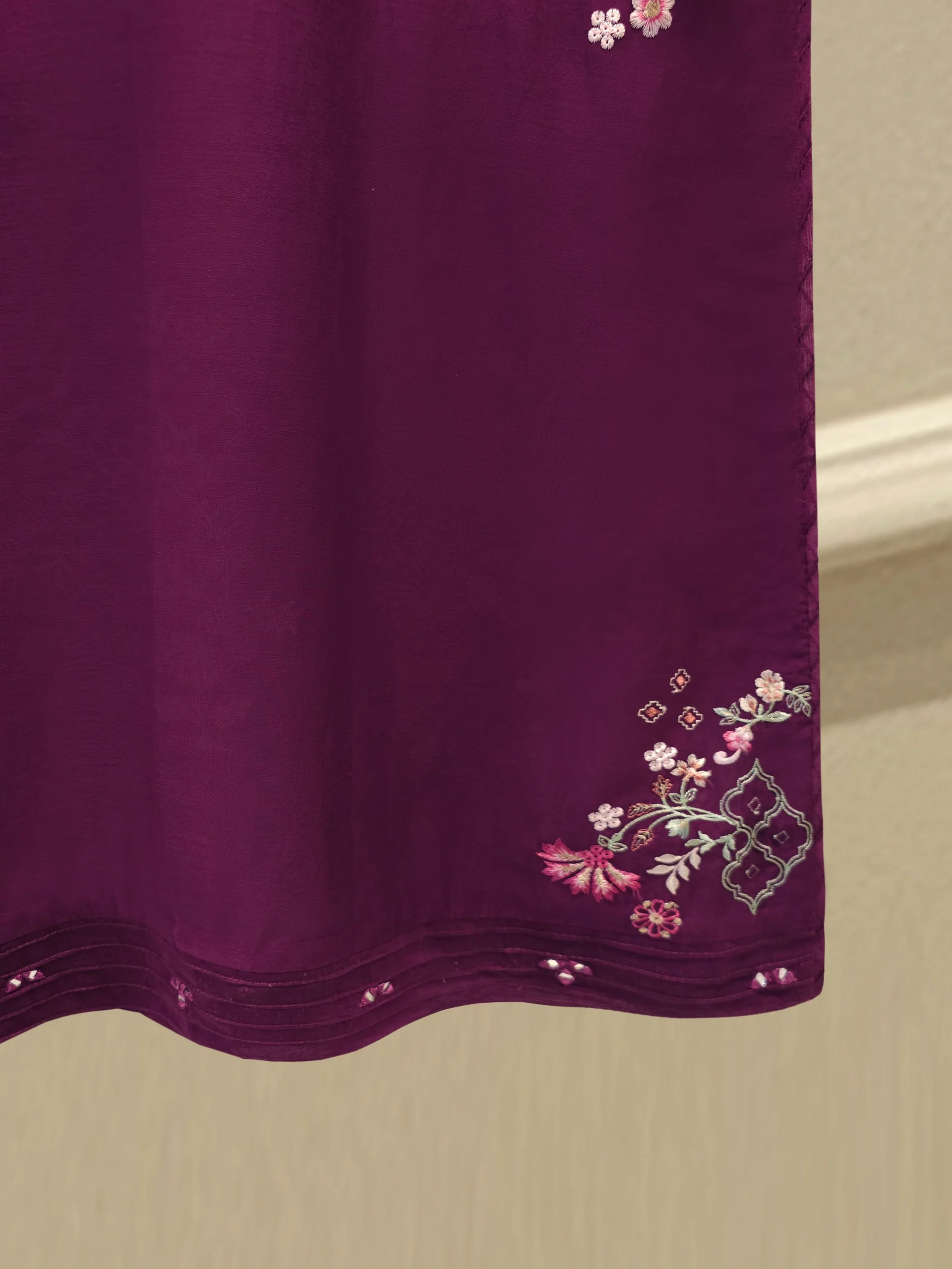 Embroidered Kora Cotton Shirt S114315 - Image 7