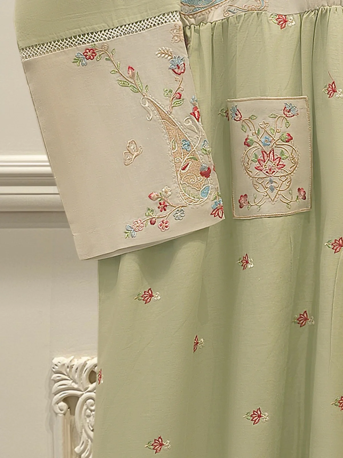 Embroidered Linen Shirt WS00074 - Image 3