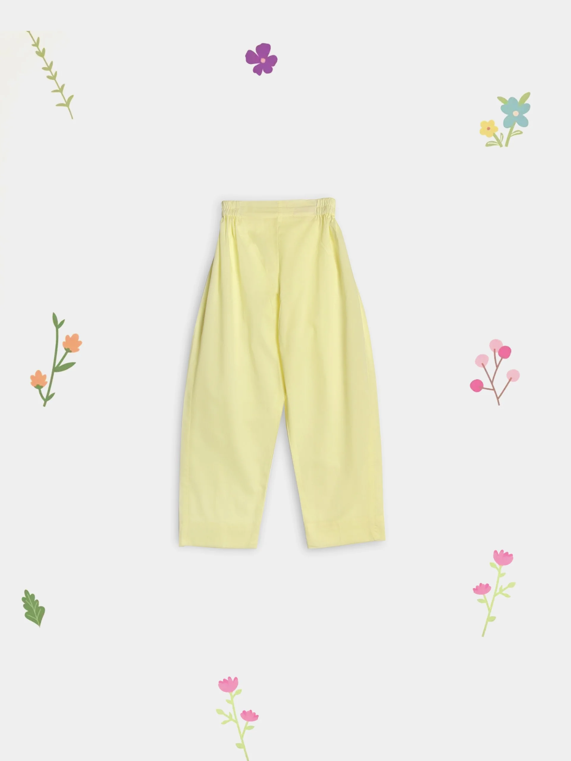 (Kids) 2 Piece - Embroidered Cambric Suit FKD-086 - Image 5