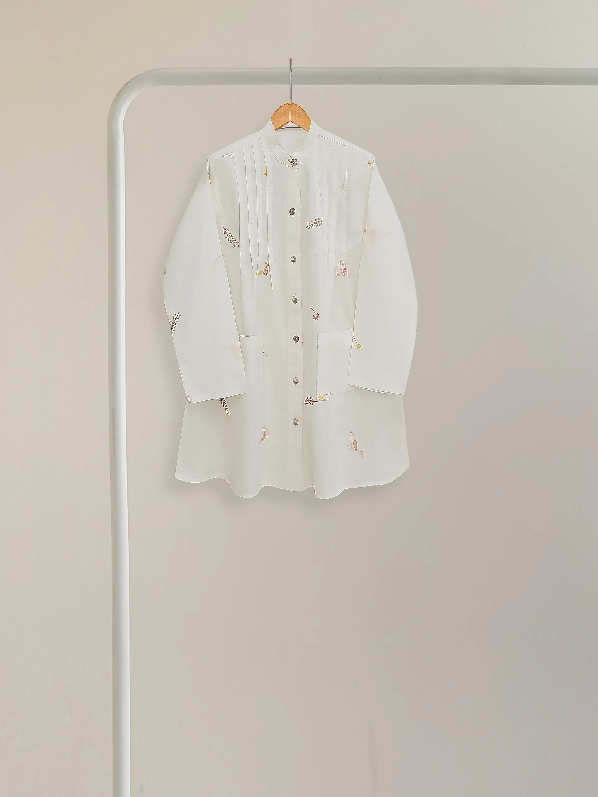 (Kids) Embroidered Cambric Shirt KD-034