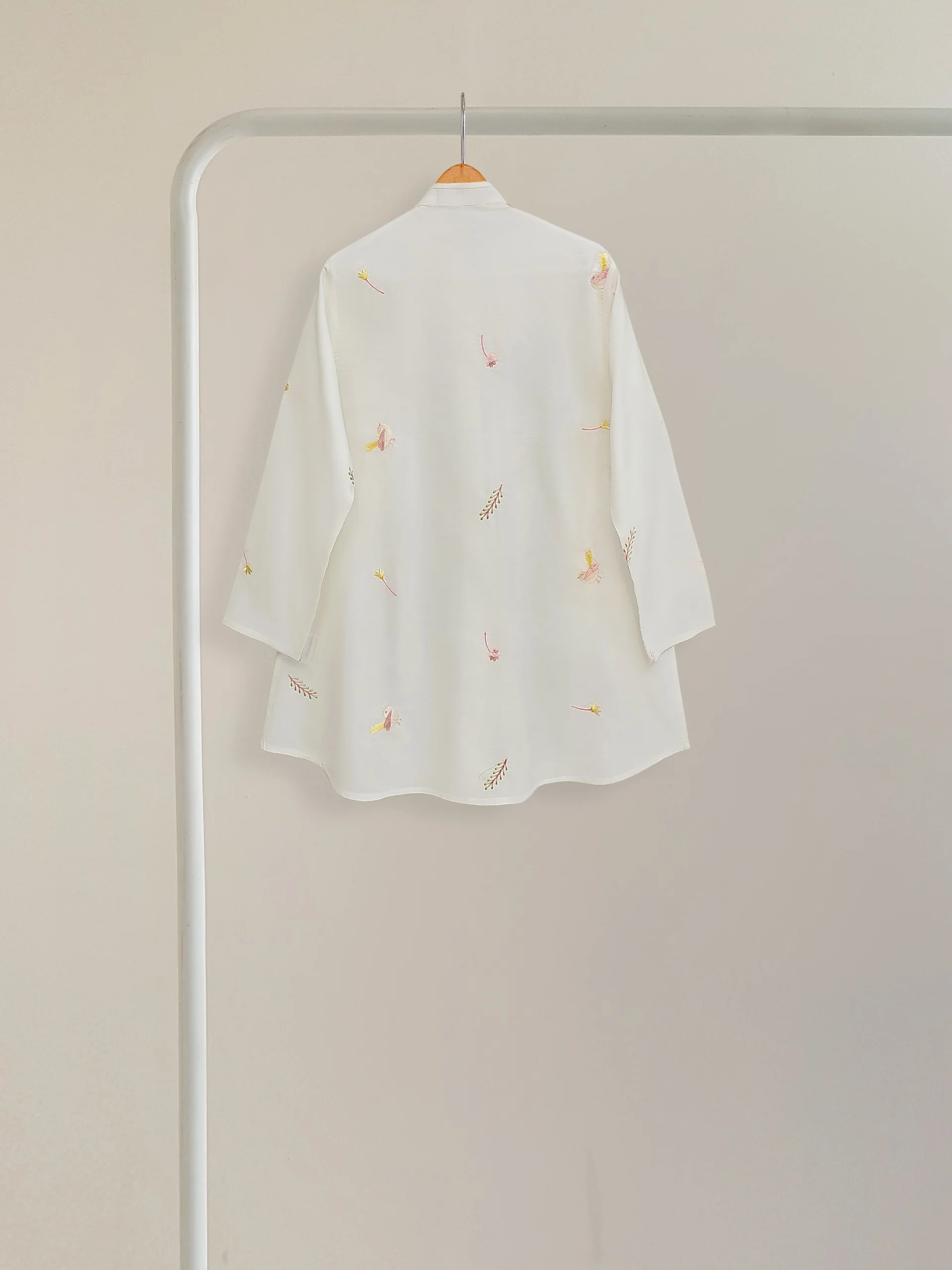 (Kids) Embroidered Cambric Shirt KD-034 - Image 4