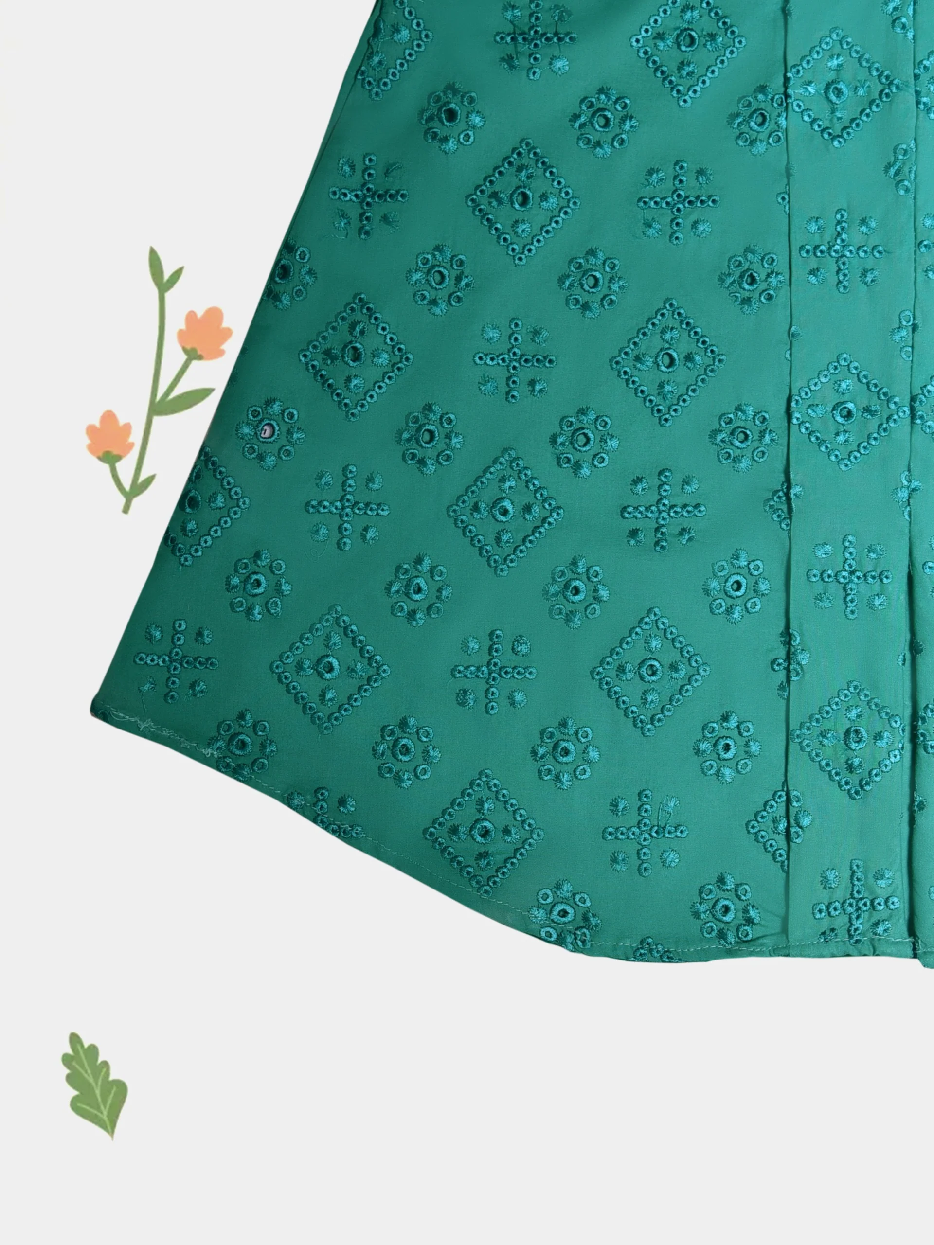 (Kids) Embroidered Lawn Suit FKD-084 - Image 3