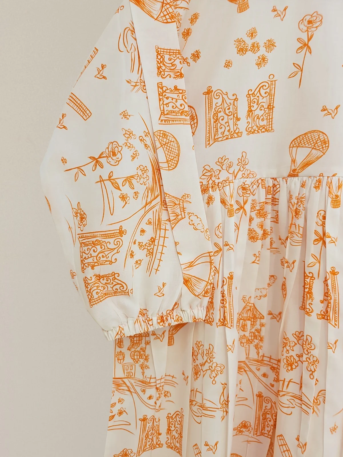 (Kids) Printed Cambric Frock KD-0037 - Image 4