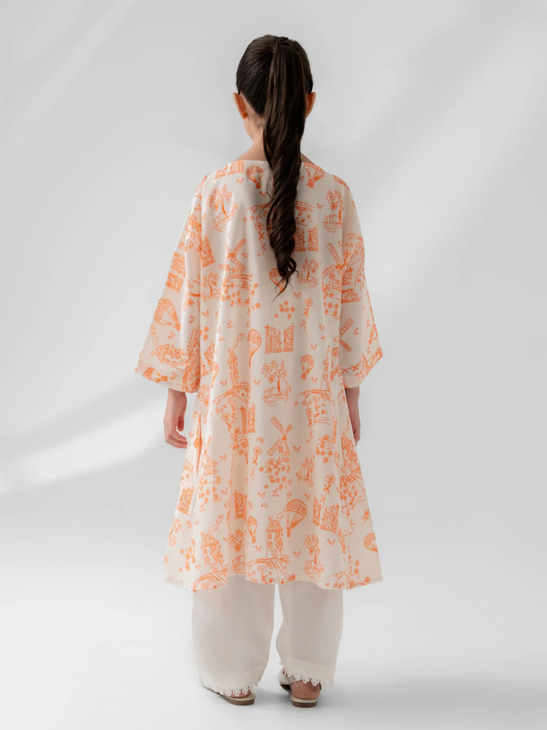 (Kids) Printed Cambric Shirt KD-0040 - Image 6