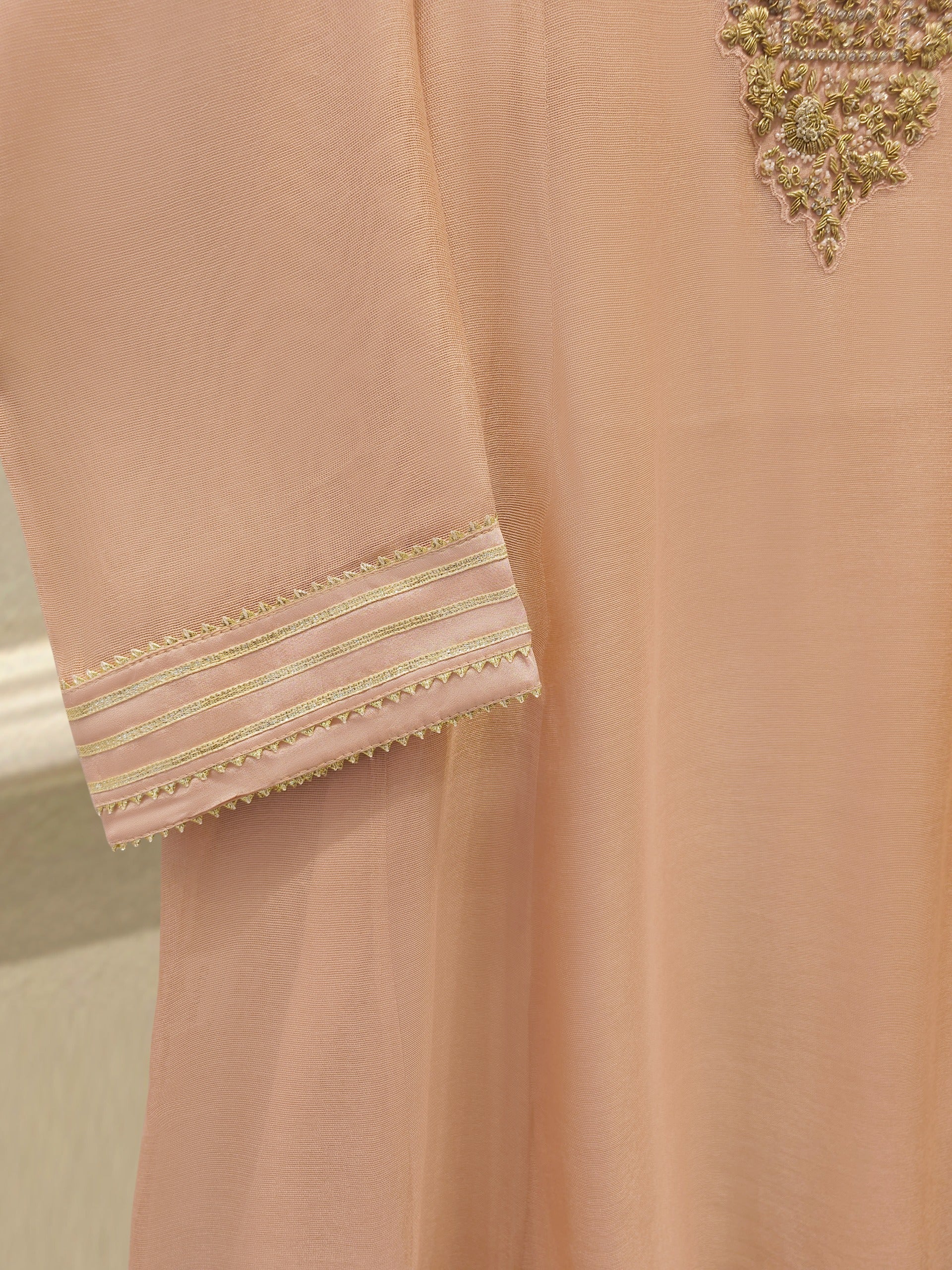 Pure Embroidered Cotton Net Shirt S114053 - Image 3