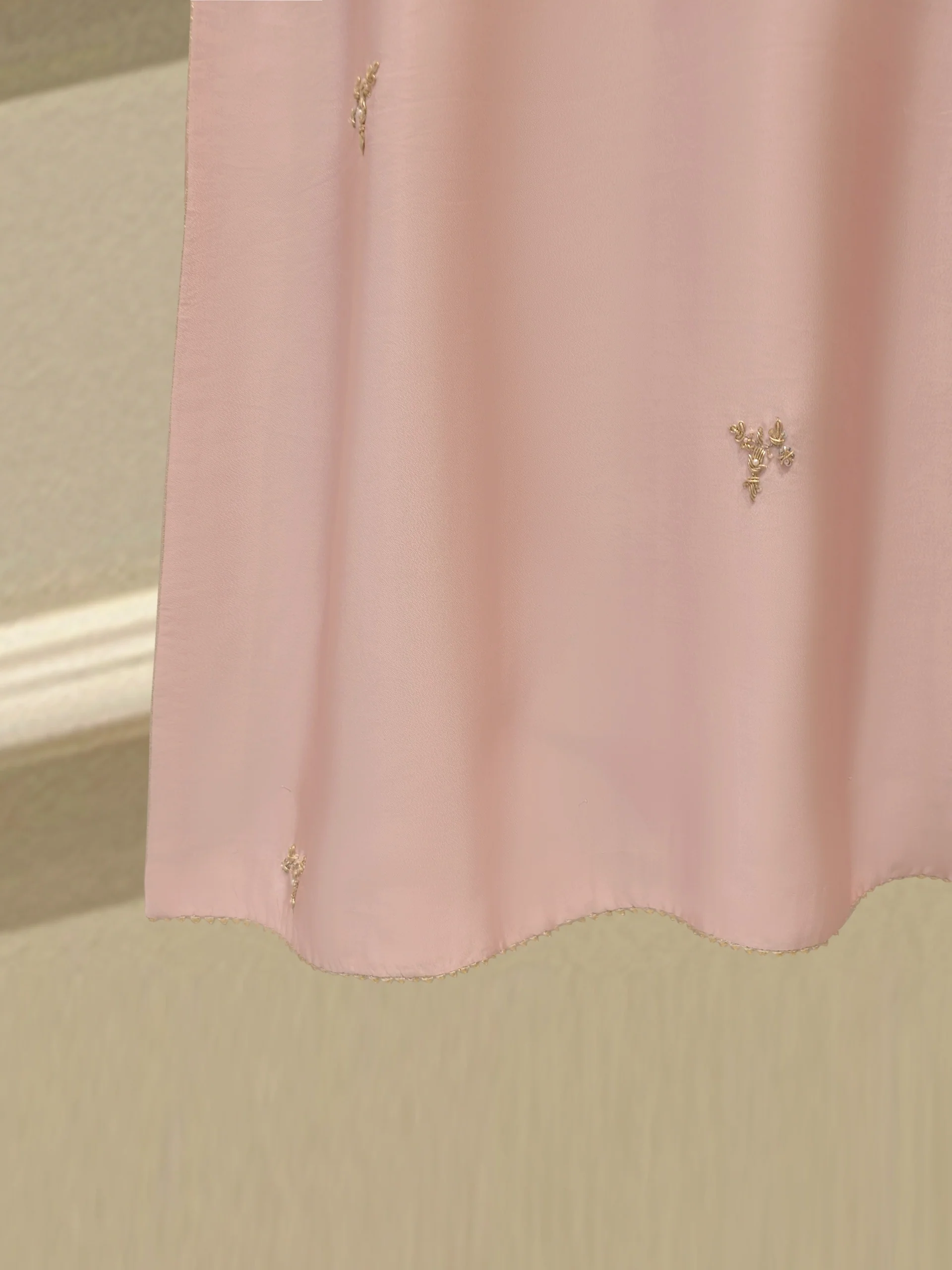 Pure Embroidered Sheesha Silk Shirt S113886 - Image 4
