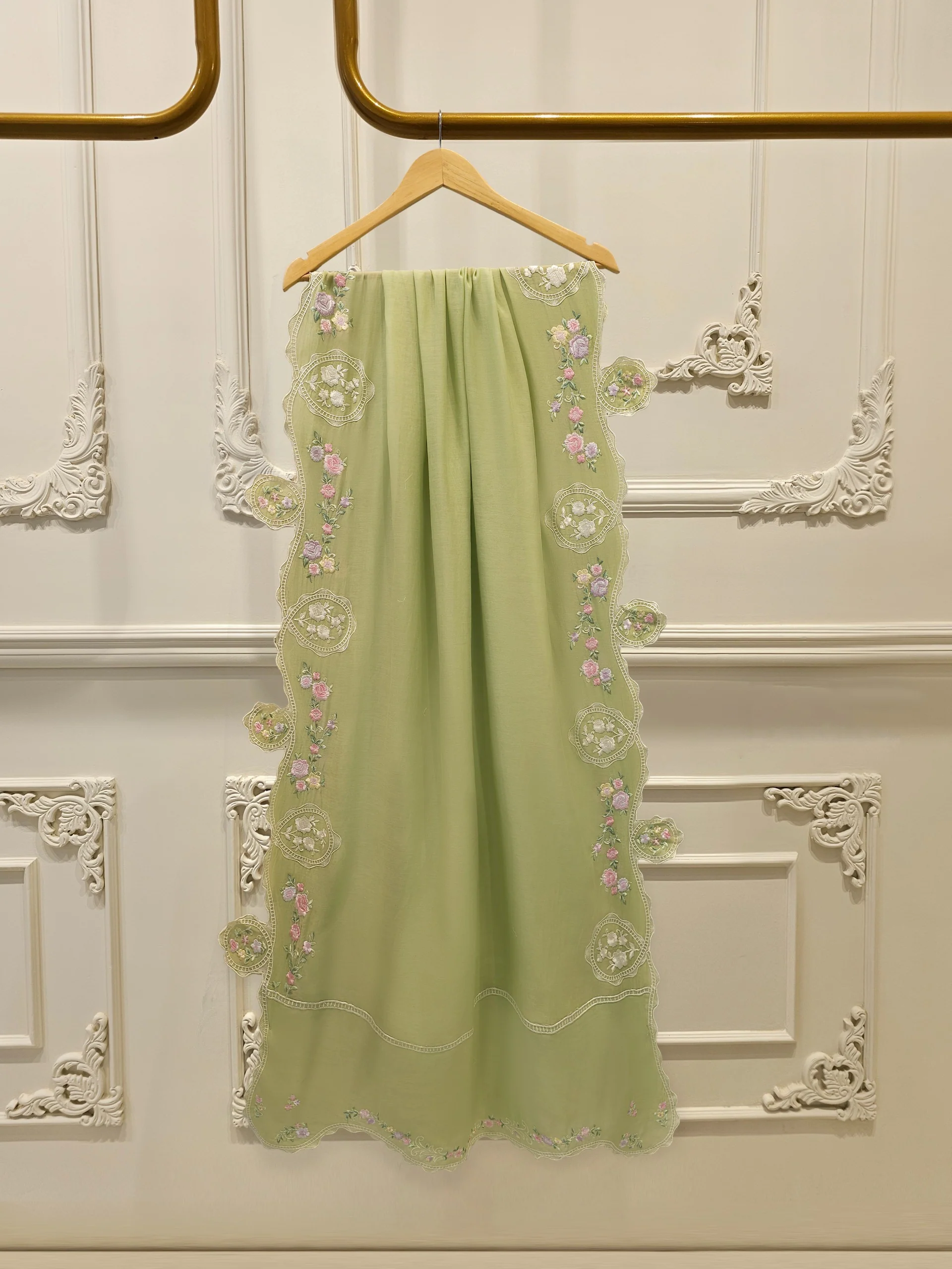 Pure Embroided Kora Cotton D000256