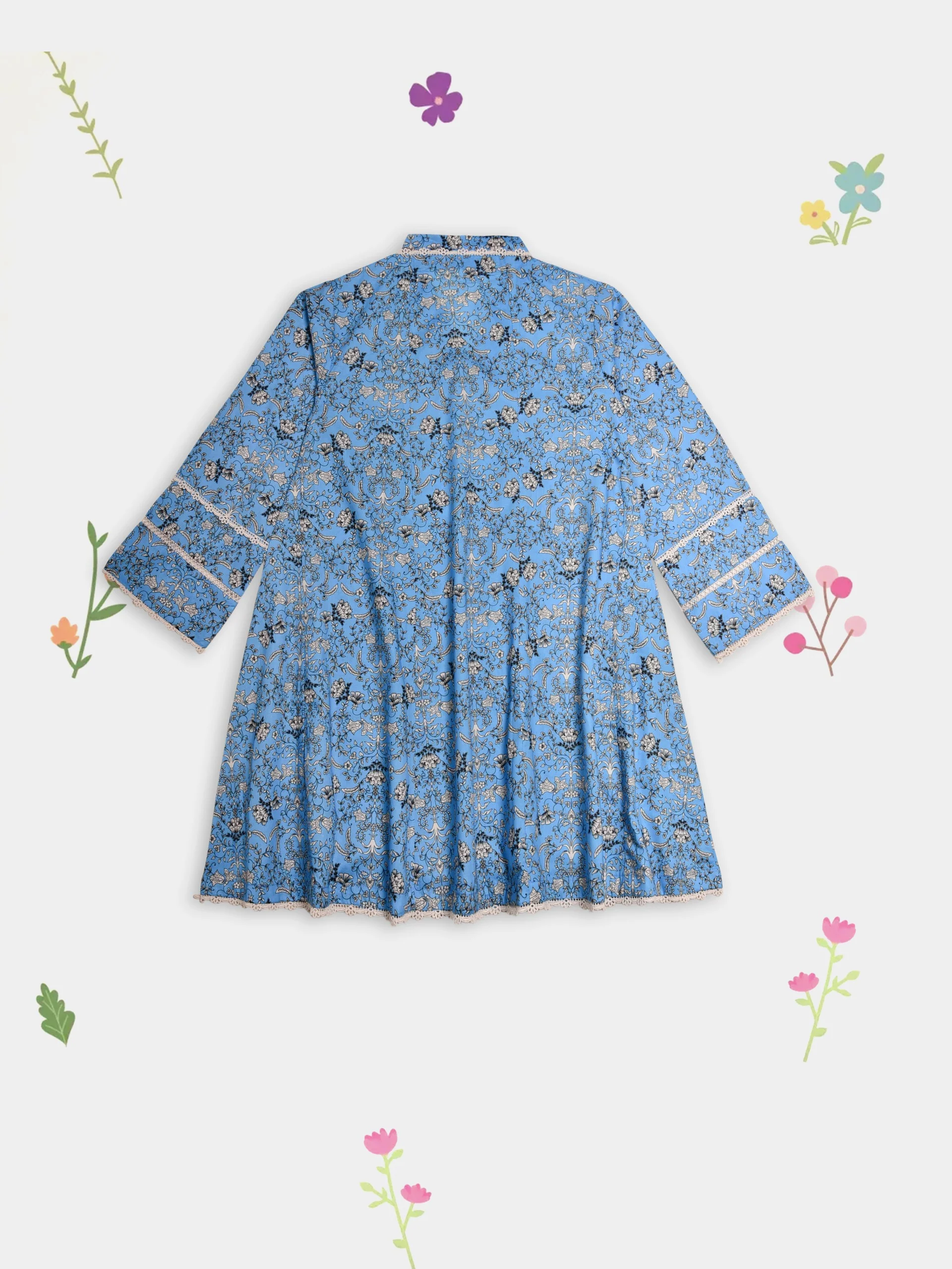 (Teens) 2 Piece - Digital Printed Lawn Suit TN00003 - Image 3